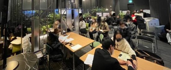 [사진: ‘엘루크 서초’ 중도금 모델하우스 2차 자서 현장]