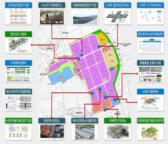 밀양 나노융합 스마트그린산업단지 조성 계획도.[사진 제공=LH]