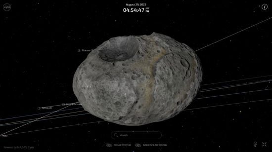 16 프시케 소행성 가상도. 사진출처=NASA 홈페이지