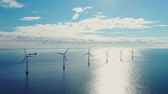 서남해 해상풍력 실증단지 전경.[사진제공=현대건설]