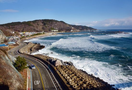 동해안 울진 해안도로