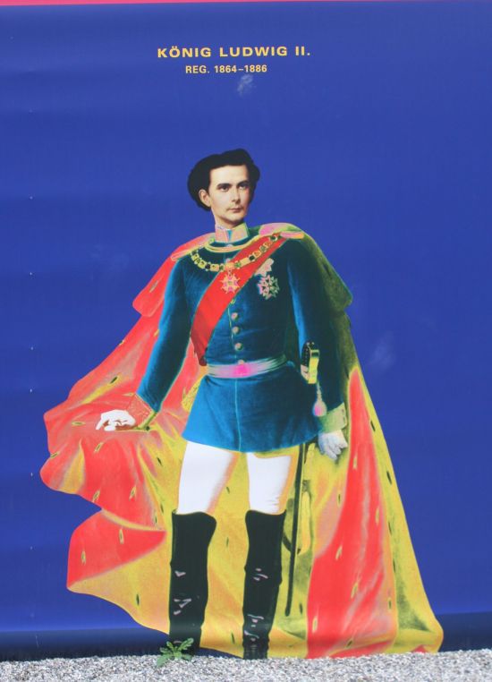 뮌헨 레지덴츠궁전에 전시되어 있는 루트비히 2세 왕 초상.   [사진= 조성관 작가]