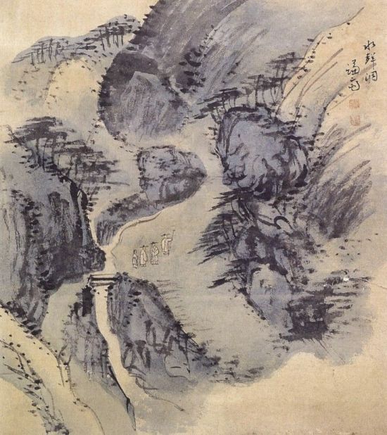 ＜수성동＞, 겸재 정선, 지본담채, 33.7*29.5cm, 간송미술관 소장.