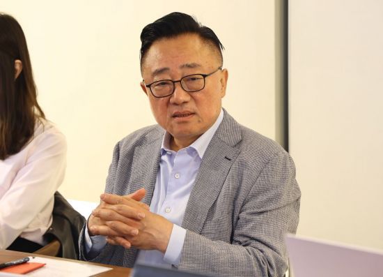 고동진 국민의힘 서울 강남구병 당선인은 24일 오전 서울 여의도에서 기자들과 만나 차담회를 진행했다. /제공=고동진 당선인