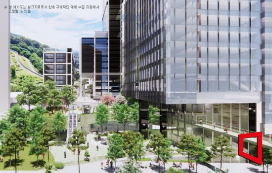 양동구역 8-1·6지구 개방형 녹지 조성 예시도(자료=서울시)