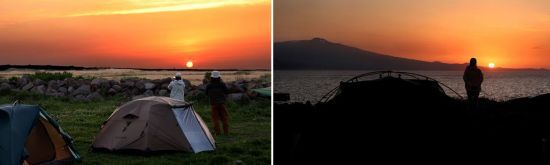 가파도 소망전망대를 비롯해 어느곳에 서도 일출과 일몰을 동시에 볼 수 있다. 사진=조용준 기자 jun21@