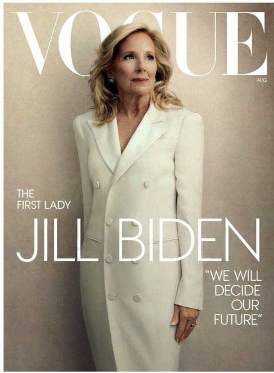보그 표지 모델로 등장한 조 바이든 미국 대통령 부인 질 바이든. [사진=보그 표지]