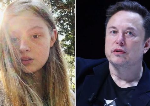 일론 머스크 테슬라 CEO(사진 오른쪽)와 그의 자녀 비비언 제나 윌슨(사진출처=비비언 제나 윌슨 SNS)