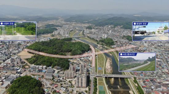 영주시 가흥신도시~세무서사거리 도시계획도로 추진계획도. 영주시 제공