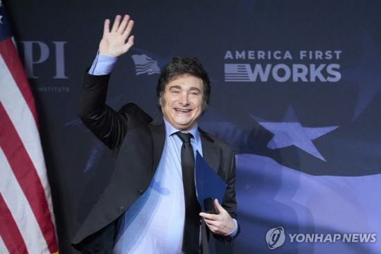 밀레이 아르헨티나 대통령. AP 연합뉴스