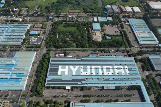 현대차 인도 첸나이 생산법인. 현대차 제공