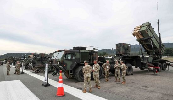 2일 충남 계룡대에서 열린 '대한민국 국제방위산업전시회'에서 미 육군 M903 패트리어트가 전시돼 있다. 사진=강진형 기자aymsdream@
