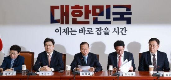 권영세 국민의힘 비상대책위원장이 10일 국회에서 열린 비상대책위원회의에서 발언하고 있다. 2025.4.10 김현민 기자