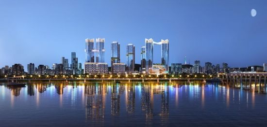 포스코이앤씨가 제안한 용산정비창 전면1구역 투시도. 포스코이앤씨 제공