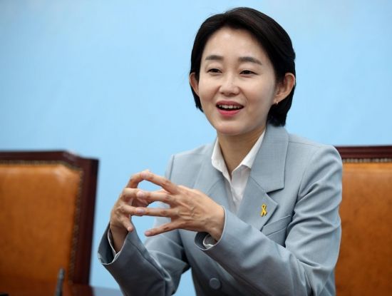 김재연 진보당 대선 후보가 21일 국회에서 아시아경제와 인터뷰를 하고 있다. 2025.4.21 김현민 기자