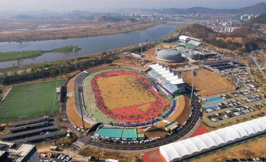 '스포츠 허브 도시' 나주종합스포츠파크 전경. 나주시 제공