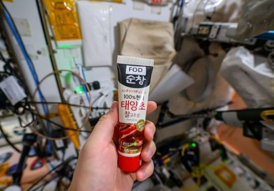 한국계 미국인 우주비행사 조니 김이 우주에서 만든 고추장 버거. 조니김 인스타그램