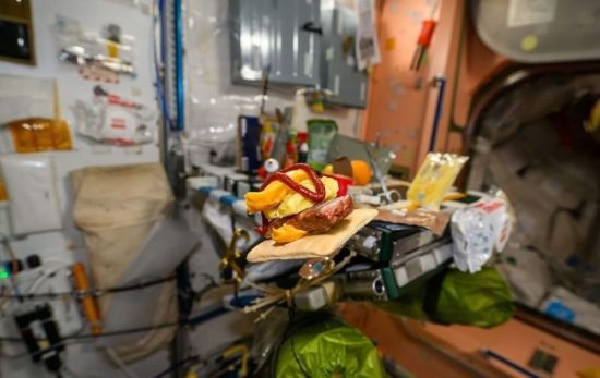 한국계 미국인 우주비행사 조니 김이 우주에서 만든 고추장 버거. 조니김 인스타그램