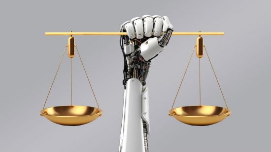 스스로 판단하고 행동하는 AI가 더 늘아나는 세상에선 어떤 기준이 필요할까. 사진은 로봇이 저울을 들고 있는 모습. 픽사베이