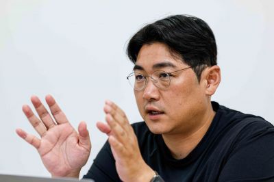 김세권 피트인 대표가 29일 경기 안양 피트인 본사에서 인터뷰 하고 있다. 강진형 기자