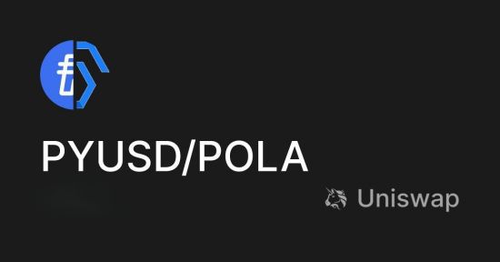 폴라리스쉐어(POLA), PYUSDPOLA 공식 스왑풀 유니스왑에 오픈. 폴라리스오피스
