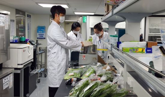 광주보건환경연구원 농산물 잔류농약 검사 자료사진. 광주보건환경연구원 제공