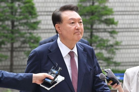 9일 서울 서초구 서울중앙지방법원에서 윤석열 전 대통령의 영장실질심사가 열린다. 사진공동취재단