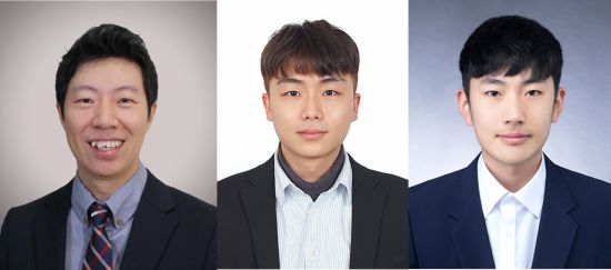 연구진,(좌측부터) 이슬기 교수, 김재호 연구원, 이윤석 연구원. UNIST 제공