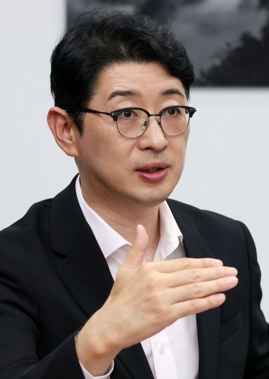 국민의힘 당대표 출마를 선언한 주진우 의원이 28일 국회에서 아시아경제와 인터뷰를 하고 있다. 2025.7.28 김현민 기자