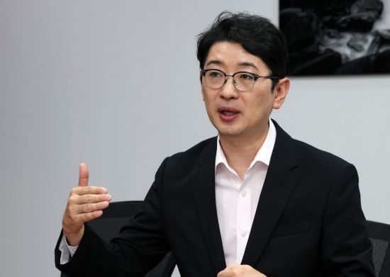 국민의힘 당대표 출마를 선언한 주진우 의원이 28일 국회에서 아시아경제와 인터뷰를 하고 있다. 2025.7.28 김현민 기자