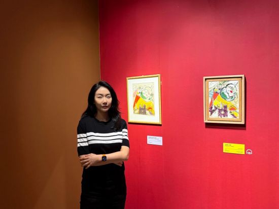 '마르크 샤갈 특별전: 비욘드 타임' 전시를 기획한 예술의전당 장윤진 큐레이터. 예술의전당