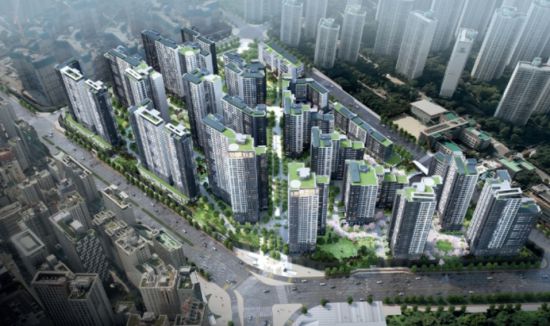 잠실 래미안 아이파크 단지 설계도. 래미안, 아이파크 제공