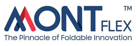삼성디스플레이의 새로운 폴더블 브랜드 몽플렉스(MONT FLEX™) 상표 이미지. 삼성디스플레이