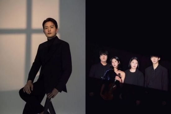 Kiaf Classic 출연진 좌: 선우예권, 우: 아레테 콰르텟. 키아프