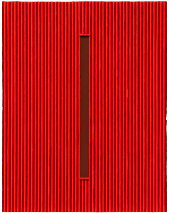 박서보 '묘법 No. 220715'(2022). 샘터화랑