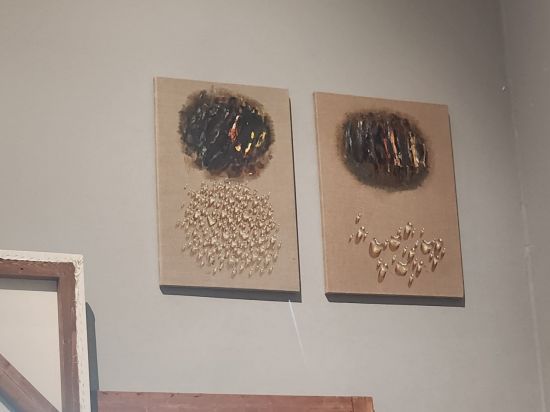 김창열 '물방울'(1986), 얼룩과 콜라주 기법 활용해 '물방울' 예술언어 공고히 함. 서믿음 기자