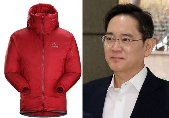 2019년 이재용 삼성전자 회장이 부산행 열차에서 빨간 패딩 '파이어비 AR 파카'를 입어 화제가 되었다. 아크테릭스, 아시아경제DB