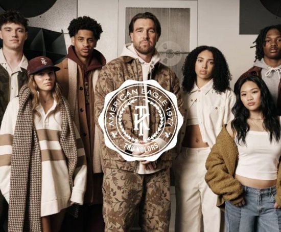 켈시의 스포츠웨어 브랜드 '트루 컬러스'와 협업 소식이 전해진 의류 브랜드 '아메리카 이글'. '트루 컬러스' 홈페이지 캡처