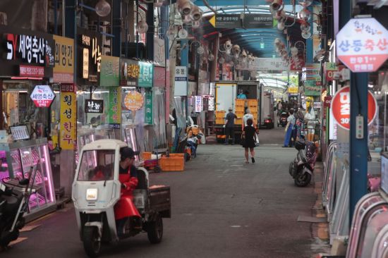 서울 성동구 마장동 축산물 시장 모습. 연합뉴스