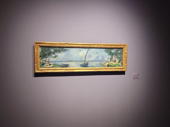 폴 세잔 '배와 목욕하는 사람들'(1890년경). 서믿음 기자