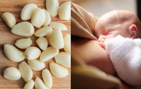 엄마가 마늘을 먹은 후 아기가 더 오래 젖을 먹는다는 연구가 이그노벨상을 받았다. 기사 이해를 돕기 위한 이미지.