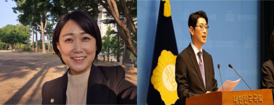 백승아 더불어민주당 의원과 주진우 국민의힘 의원. 백승아 주진우 페이스북