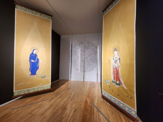 송천스님의 '관음과 마리아-진리는 우리 곁을 떠난 적이 없다' 리뉴얼 작품. 서믿음 기자