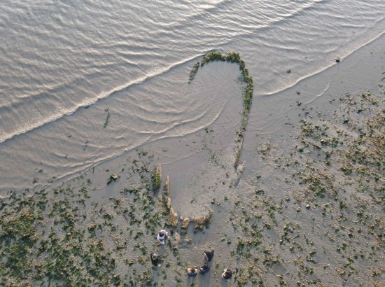 해남 송호리 1호선 매몰 상태