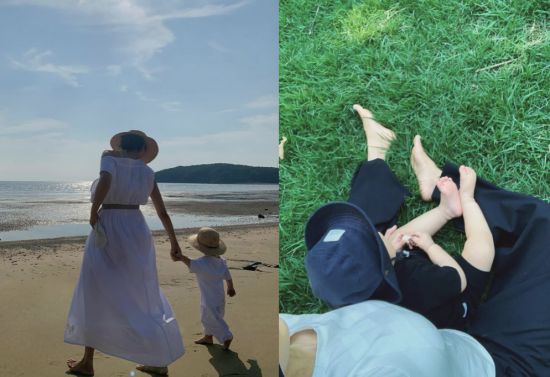 모델 문가비가 공개한 아들과 함께한 일상 사진. 문가비 인스타그램