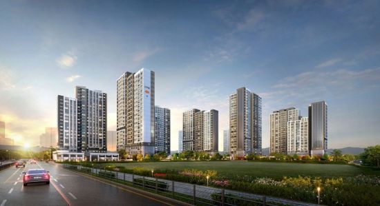 e편한세상 내포 에듀플라츠 투시도. DL이앤씨.