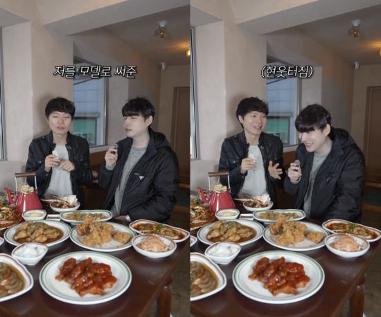 홍보 영상 속 신정환(왼쪽)의 모습. 신정환 인스타그램