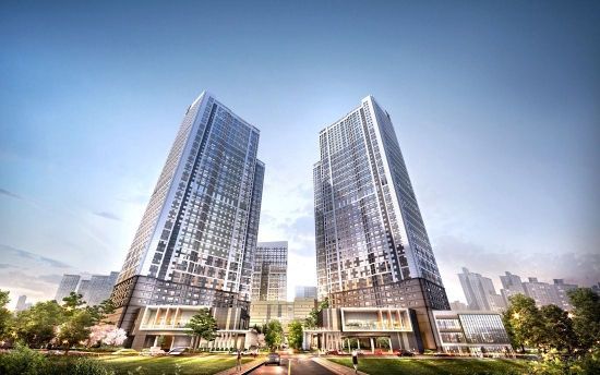 동탄역롯데캐슬 조감도. 롯데건설