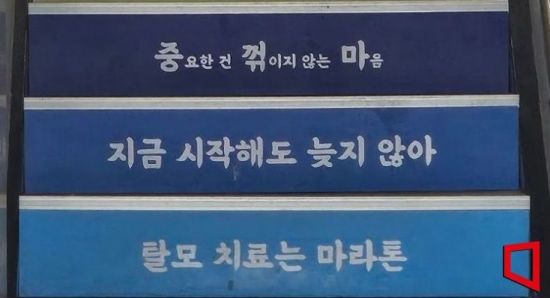 서울 지하철 종로5가역 인근 탈모약 처방 병원에서 탈모약 처방 광고를 하고 있다.
