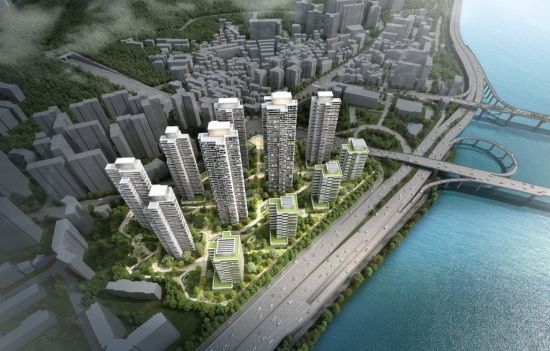 광진구 광장동 218-1번지 광장극동아파트 재건축 조감도. 서울시 제공